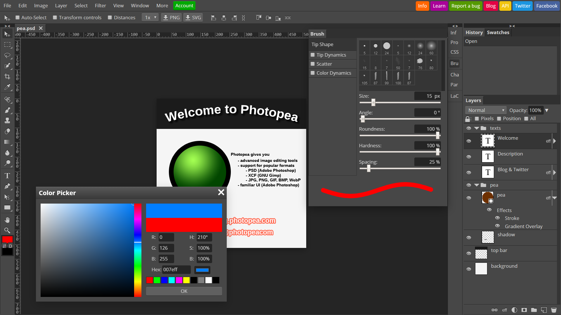 GitHub - photopea/photopea: Photopea is online image editor